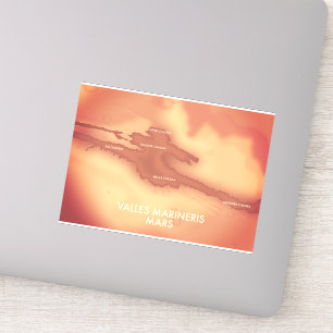 Valles marineris Mars map