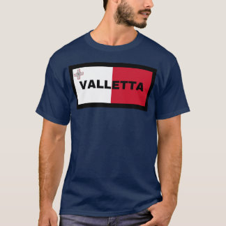 Valletta City in Maltese Flag friends T-Shirt