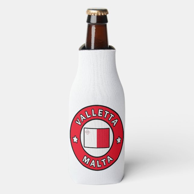Valletta Malta Bottle Cooler (Bottle Front)