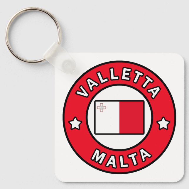 Valletta Malta Key Ring (Front)