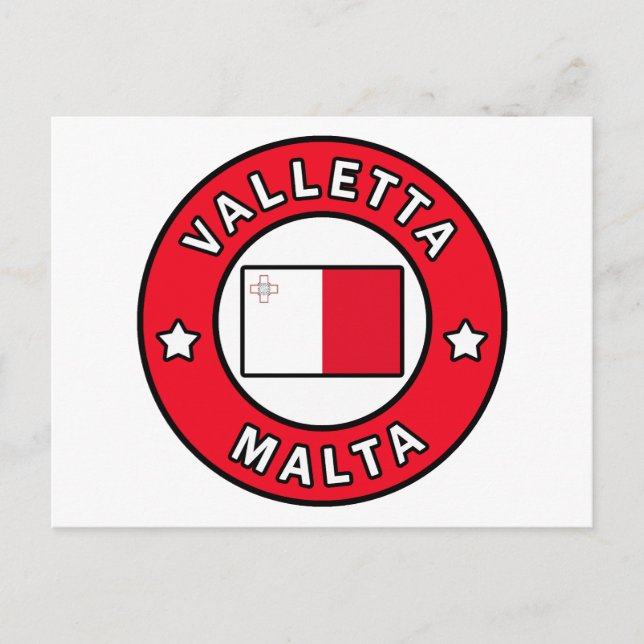Valletta Malta Postcard (Front)