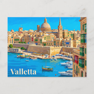 Valletta Malta Postcard