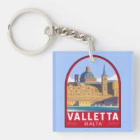 Valletta Malta Travel Vintage Art