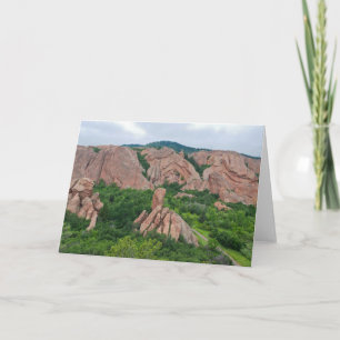 Valley and rock formations at roxborough card