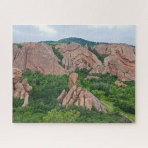 Valley and Rock Formations at Roxborough Jigsaw Puzzle