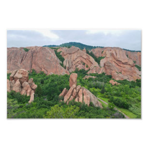 Valley and Rock Formations at Roxborough Photo Print