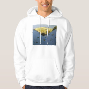 Valley and sunlit hillside Lathkill Dale Hoodie