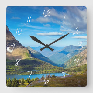 Valley Beyond Square Wall Clock