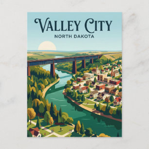 Valley City, North Dakota USA Postcard