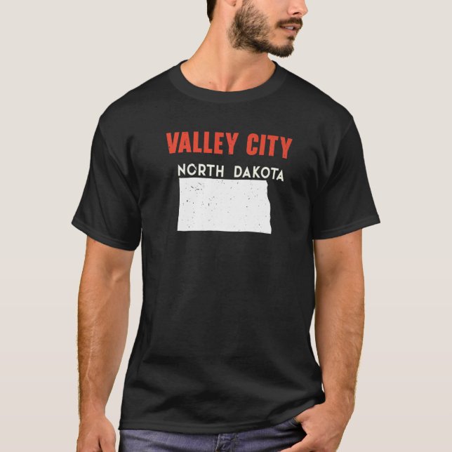 Valley City North Dakota USA State America Travel T-Shirt (Front)