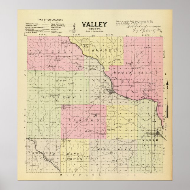 Valley County, Nebraska Poster (Front)