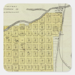 Valley Falls, Williamstown, and Lowell, Kansas Square Sticker