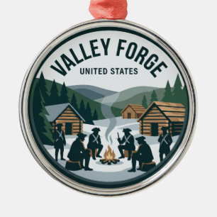 Valley Forge National Historic Park Pennsylvania Metal Ornament