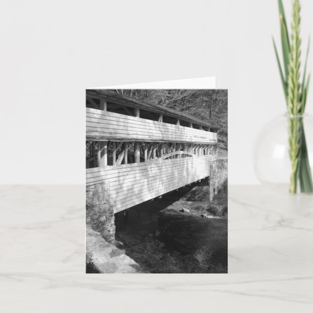 Valley Forge National Park Covered Bridge Notecard (Front)