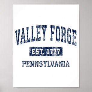 Valley Forge Pennsylvania Pa Vintage Established P Poster