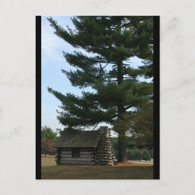 Valley Forge Soldier Cabin Postcard (Front)