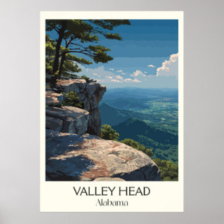 Valley Head Alabama Mountain Bluffs Poster