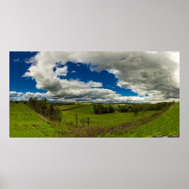 Valley in Walnut Creek, Ohio in Summer Poster (Front)