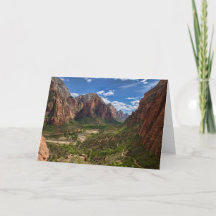 Valley in Zion National Park Card