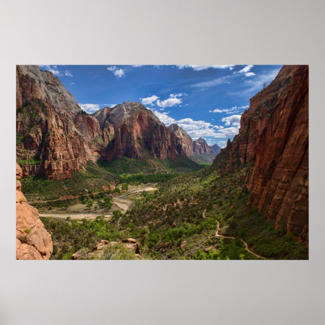 Valley in Zion National Park Poster (Front)
