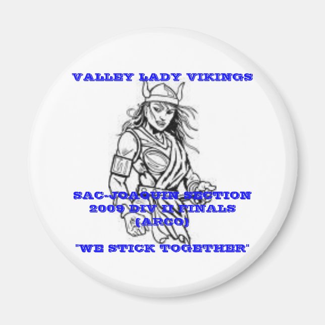 Valley Lady Vikings Magnet (Front)
