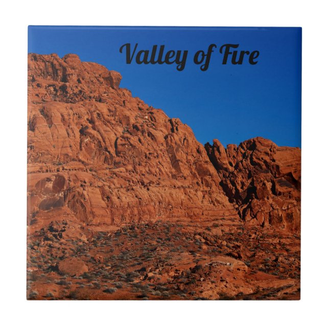 Valley of Fire  Ceramic Tile (Front)