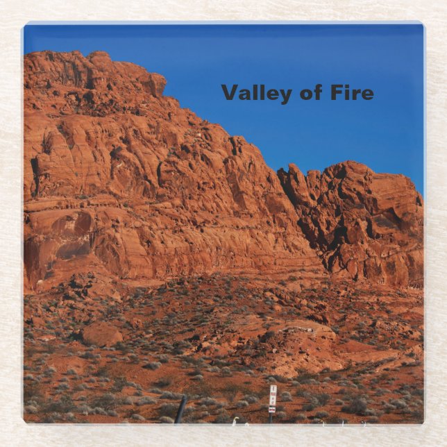 Valley of Fire   Glass Coaster (Front)