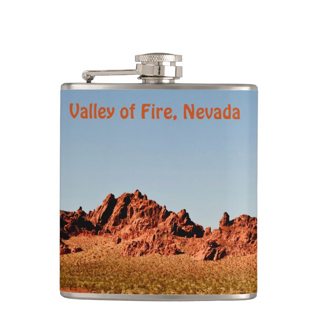 Valley of Fire, Nevada Hip Flask (Front)