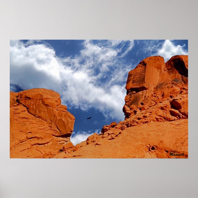 Valley of Fire Poster Print, "He Said, She Said" (Front)