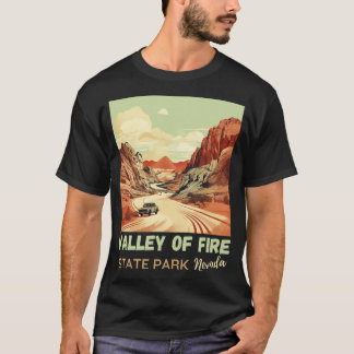 Valley Of Fire State Park Nature Lover Vintage Hik T-Shirt
