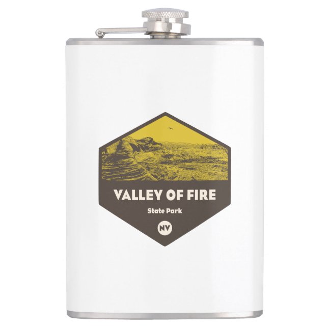 Valley of Fire State Park Nevada Hip Flask (Front)