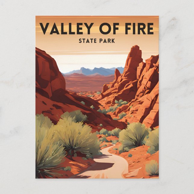 Valley of Fire State Park Postcard (Front)