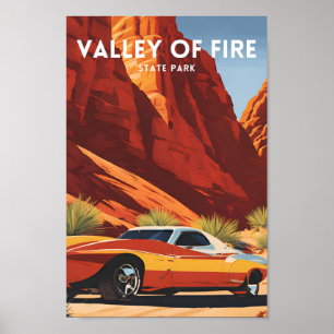 Valley of Fire State Park Travel Poster
