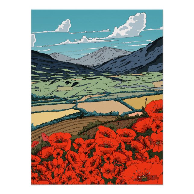 Valley of Poppies Poster (Front)