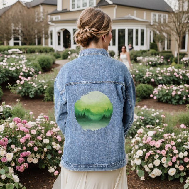Valley of Still Echoes Denim Jacket (Wedding Back)