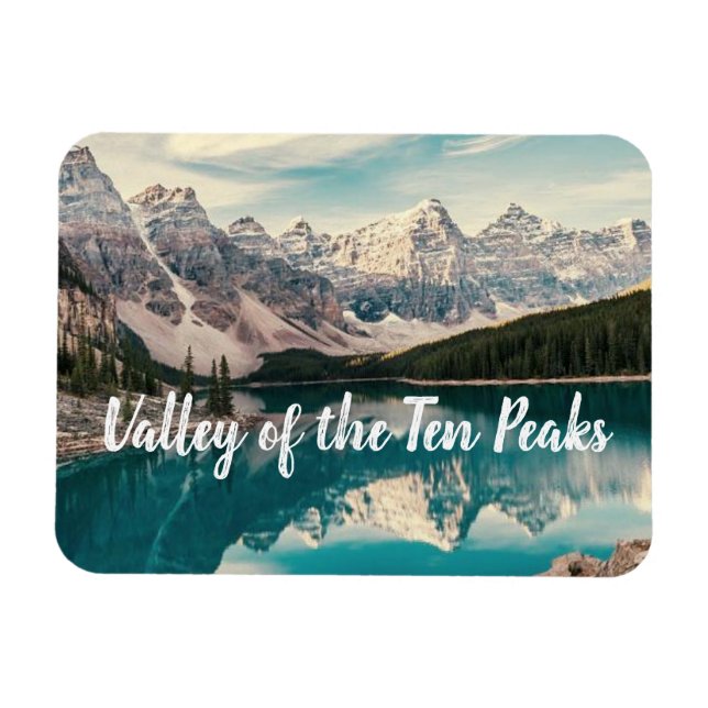 Valley of the Ten Peaks, Banff stylised Magnet (Horizontal)
