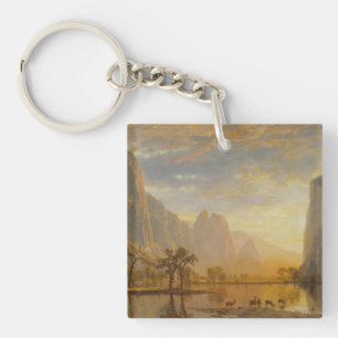 Valley of the Yosemite (1864) – Albert Bierstadt Key Ring