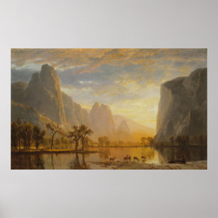 Valley of the Yosemite [1864] by Albert Bierstadt  Poster