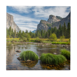 Valley View in Yosemite National Park Ceramic Tile