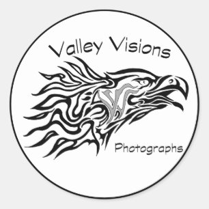 Valley Visions Eagle logo Classic Round Sticker