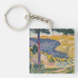 Valley with Fir Shade on the Mountain Key Ring