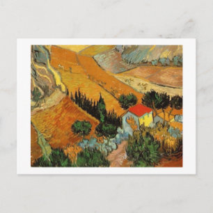 Valley with Ploughman (F727)Van Gogh Fine Art Postcard