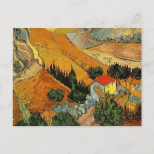 Valley with Ploughman (F727)Van Gogh Fine Art Postcard