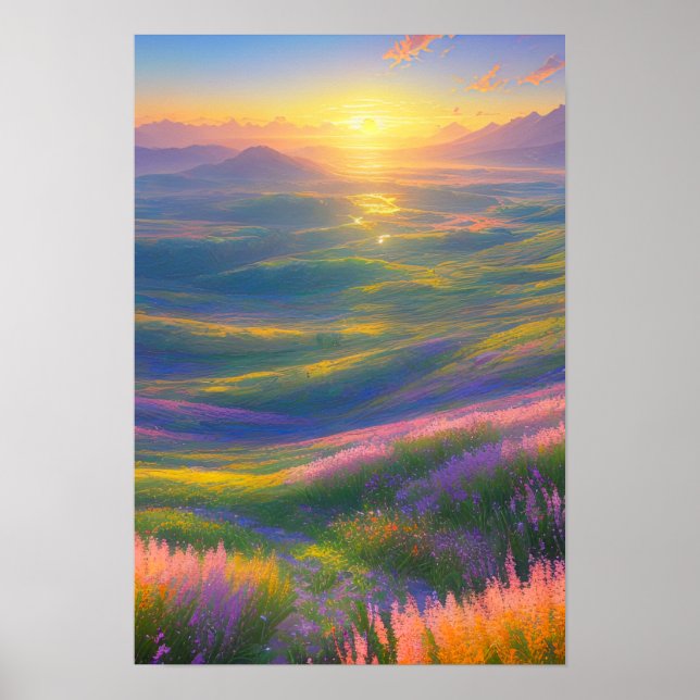 Valley's Golden Hour Poster (Front)