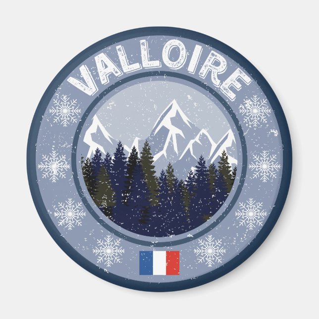 Valloire Station de ski Magnet (Front)