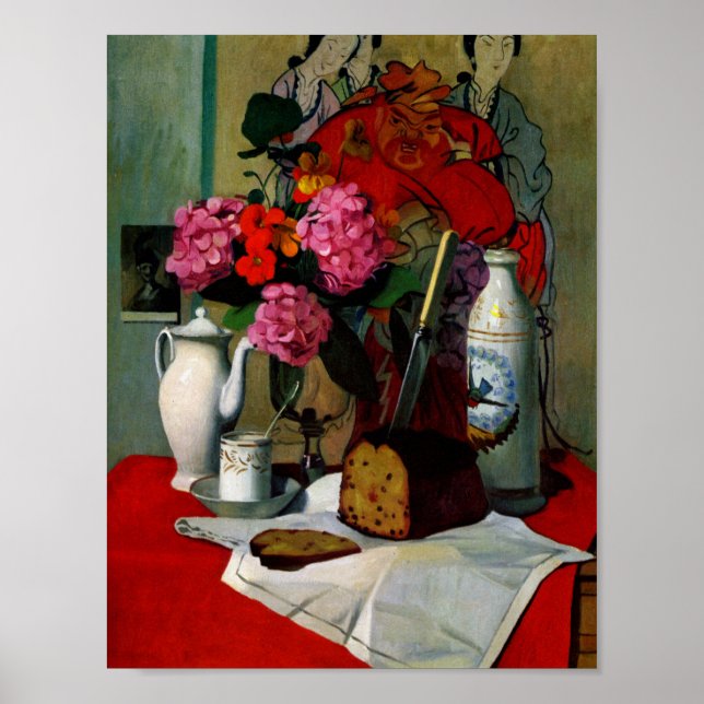 Vallotton - Still Life in a Chinese Painting Poster (Front)