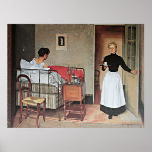 Vallotton - The Patient, fine art painting Poster