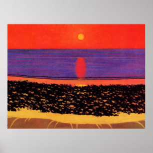 Vallotton - To Lay Down Sun with Villerville Poster