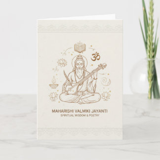 Valmiki jayanti celebration card