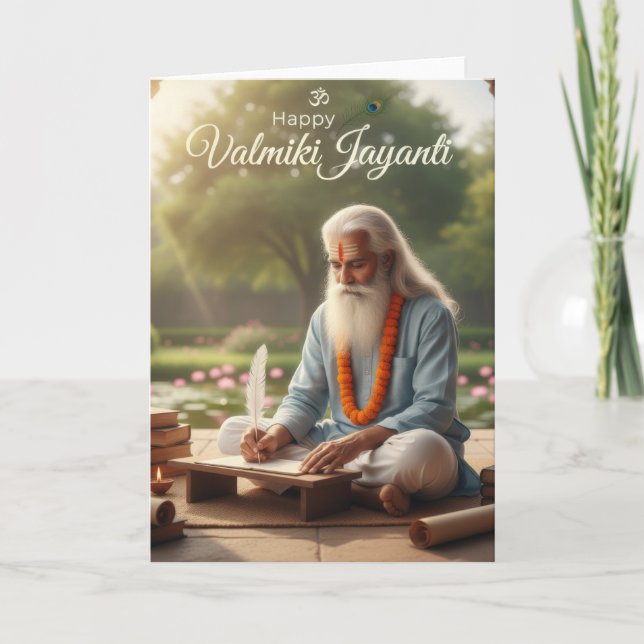 Valmiki jayanti celebration card (Front)